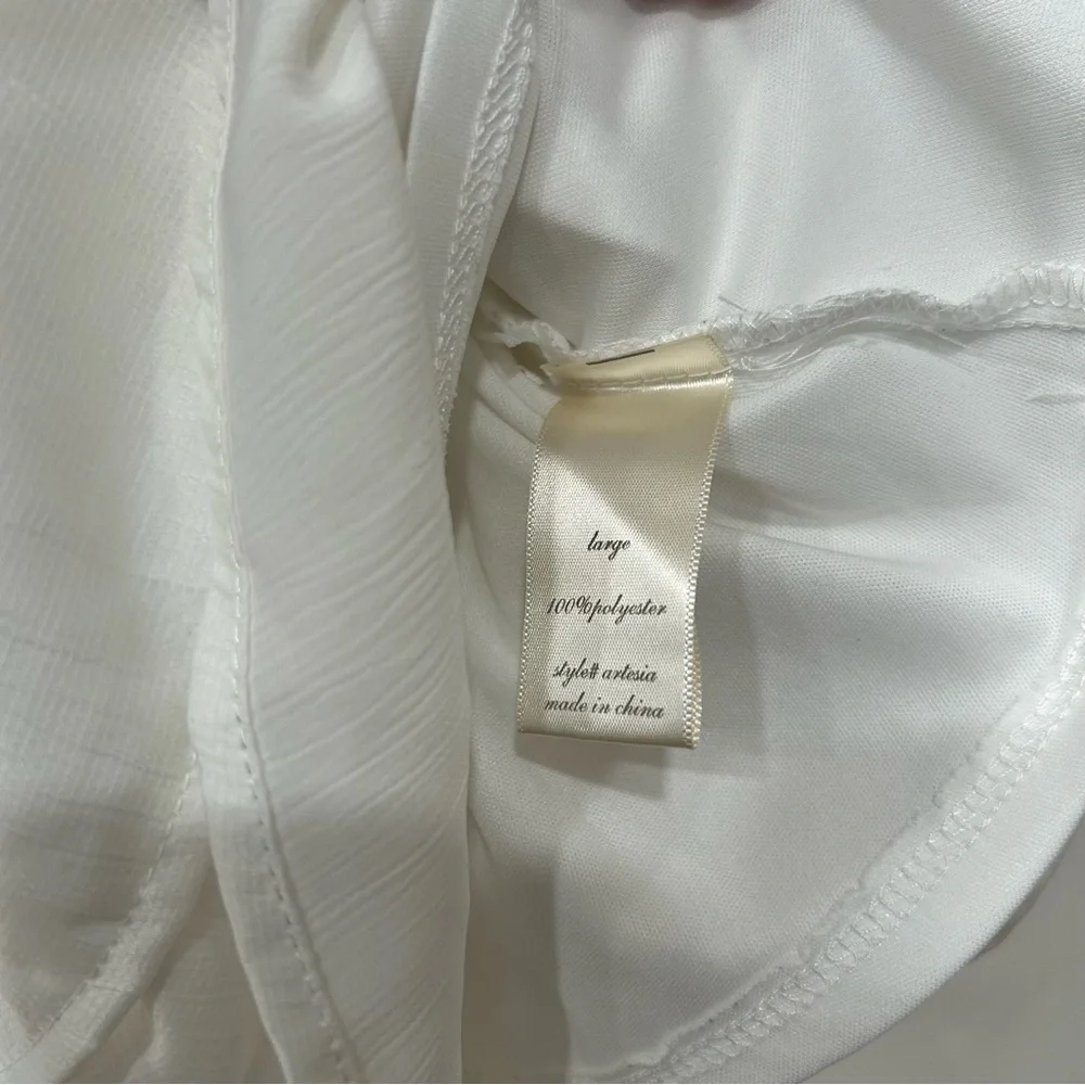 Altar’d State White Ruffle Romper - Picture 4 of 9